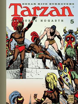Couverture de la BD Tarzan (Par B Hogarth) T05 de Edgar rice burroughs - Editions Soleil