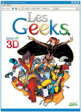 Couverture de la BD Les Geeks en 3D de Gang - Editions Soleil