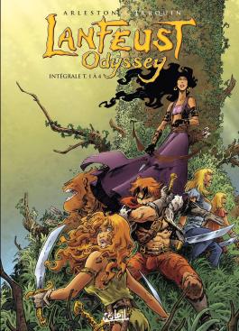 Couverture de la BD Lanfeust Odyssey - Intégrale T01 à T04 de Christophe arleston - Editions Soleil